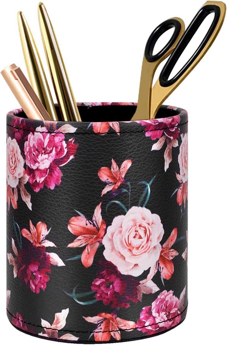 Soporte Waveyu para bolígrafos, para escritorio, mármol, decoración, para lápiz, duradero, para maquillaje y brochas, para niña