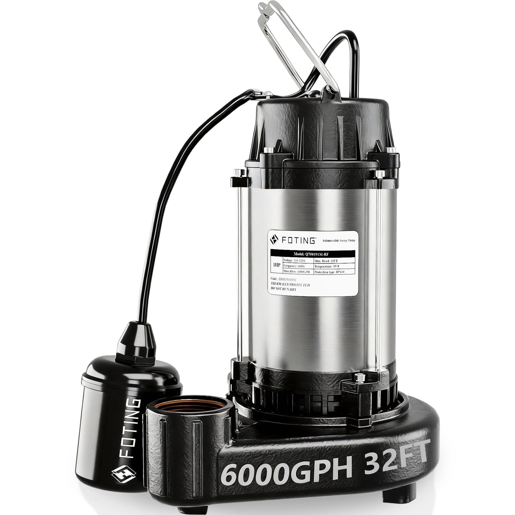 FOTING 6000GPH Sewage Pump