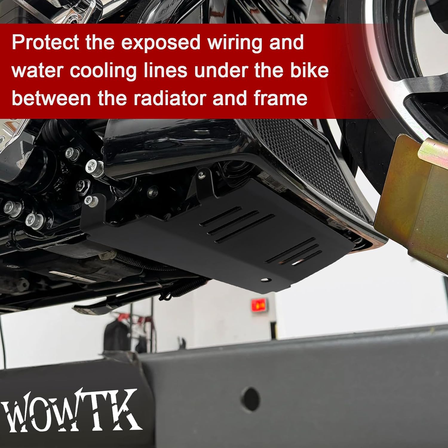 WOWTK Skid Plate Chassis Protector for Harley Touring 2023-2025,for 2023-UP FLHXSE/FLTRXSE,2024-UP FLHX, FLTRX, FLTRXSTSE,2025-UP FLHXU,Black