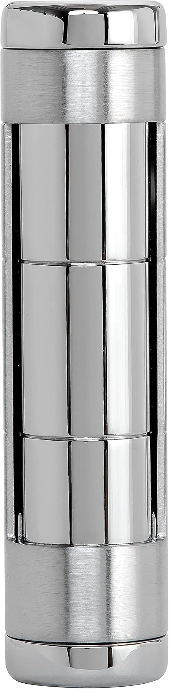 XIKAR Allume Triple Jet Tabletop Lighter, Engineered for Performance, Crisp Side Squeeze Ignition, Silver