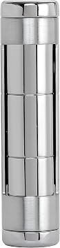 XIKAR Allume Triple Jet Tabletop Lighter, Engineered for Performance, Crisp Side Squeeze Ignition, Silver