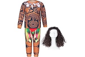 Boys Costume Polynesia for Kids Halloween Party Cosplay 2-10Years