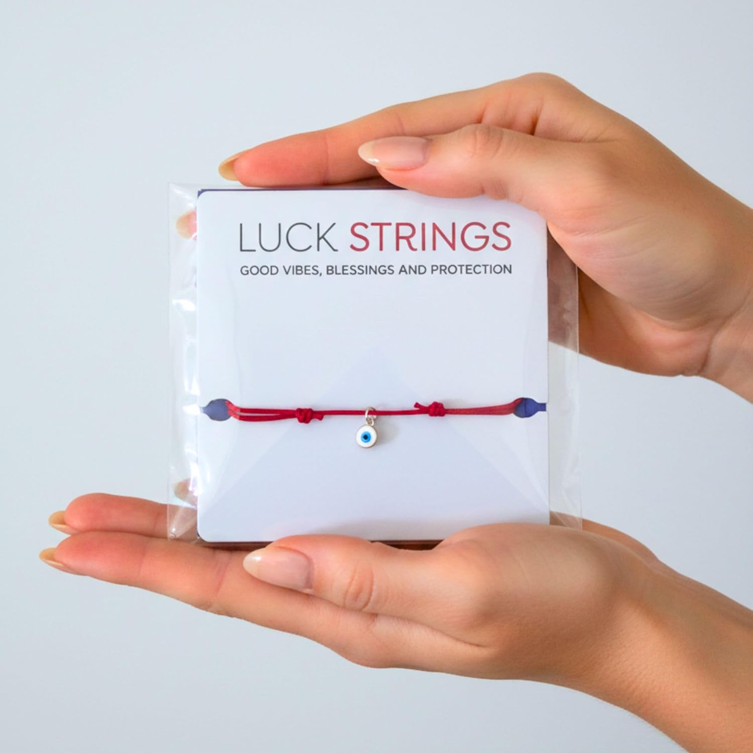 14k Gold Vermeil Tiny Evil Eye Bracelet for Women & Men - Red String & Black Cord Lucky Charm Jewelry | Adjustable Protection Amulet for Good Luck - Image 3