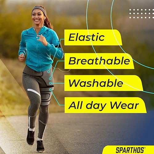 Miniatura 7 de Sparthos Soporte de cadera [pierna izquierda] x bolsas de hielo para lesiones [tamaño mediano + cubierta]