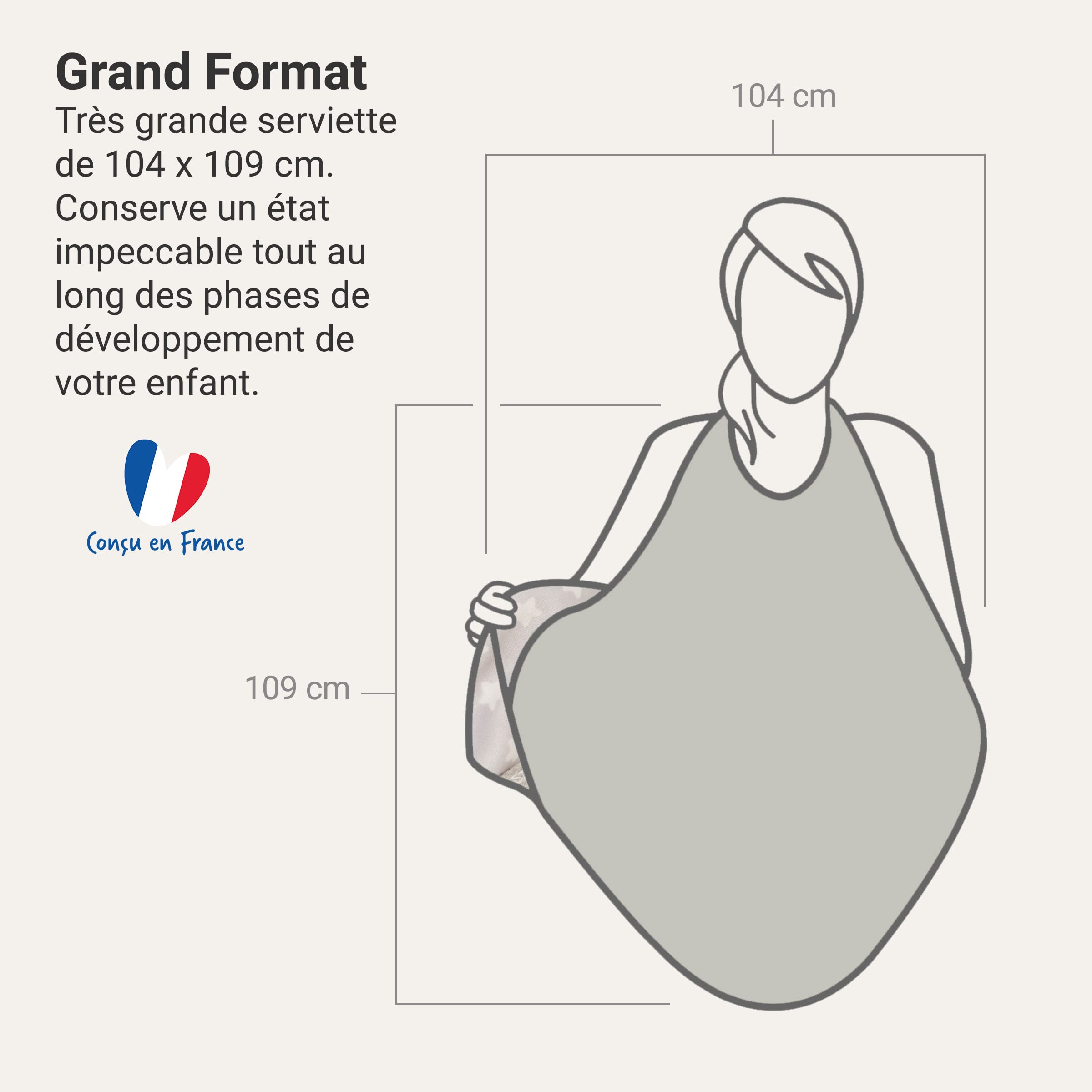 BabyToLove Serviette Papillon bébé Ultra Douce en Fibres de Bambou | Cape de Bain absorbante et Confortable, Design Mains Libres, Cadeau Naissance | White Stars