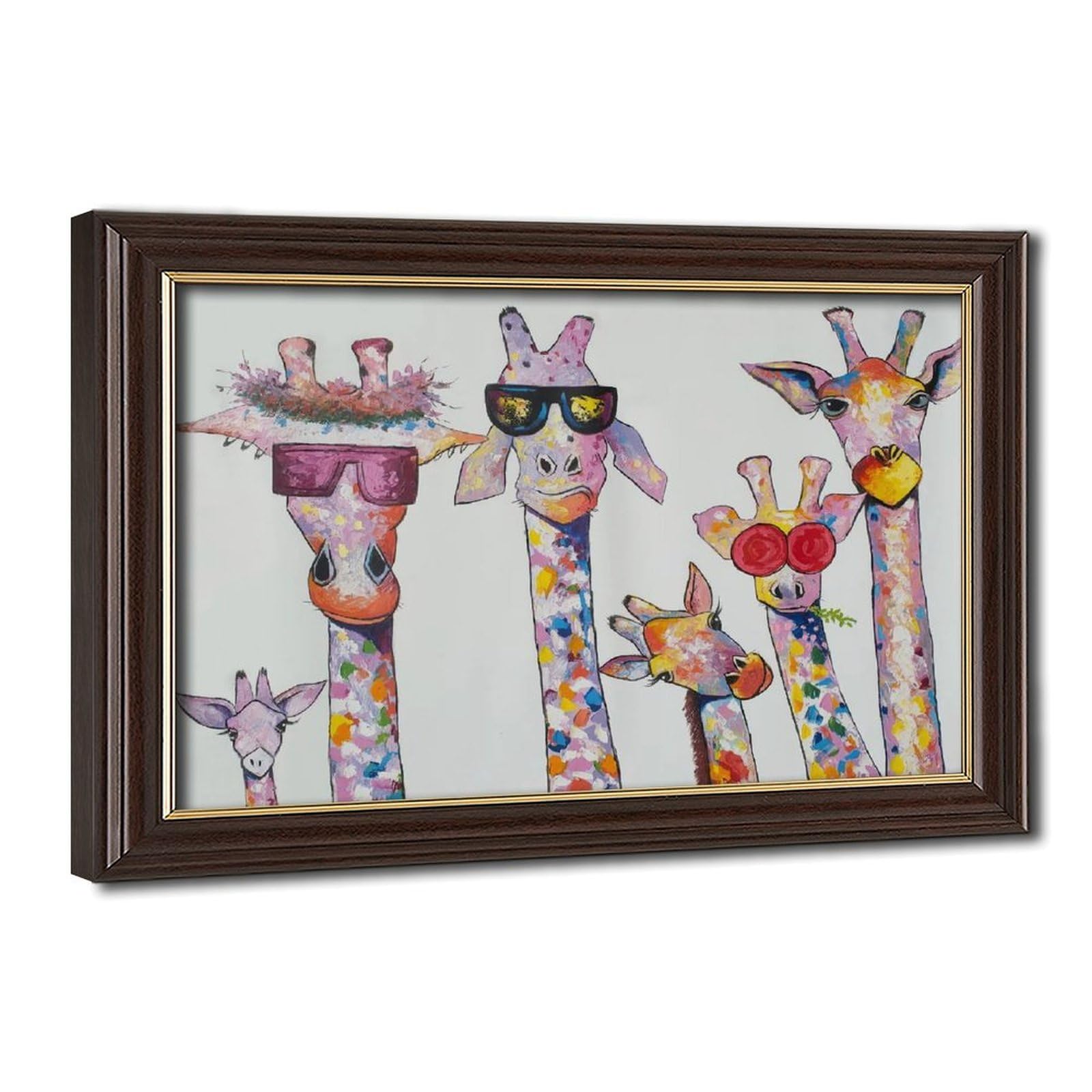 Bareronor Giraffe Poster Canvas Poster Bedroom Decor Landscape Office Room Decor Gift 20" L X 30" W