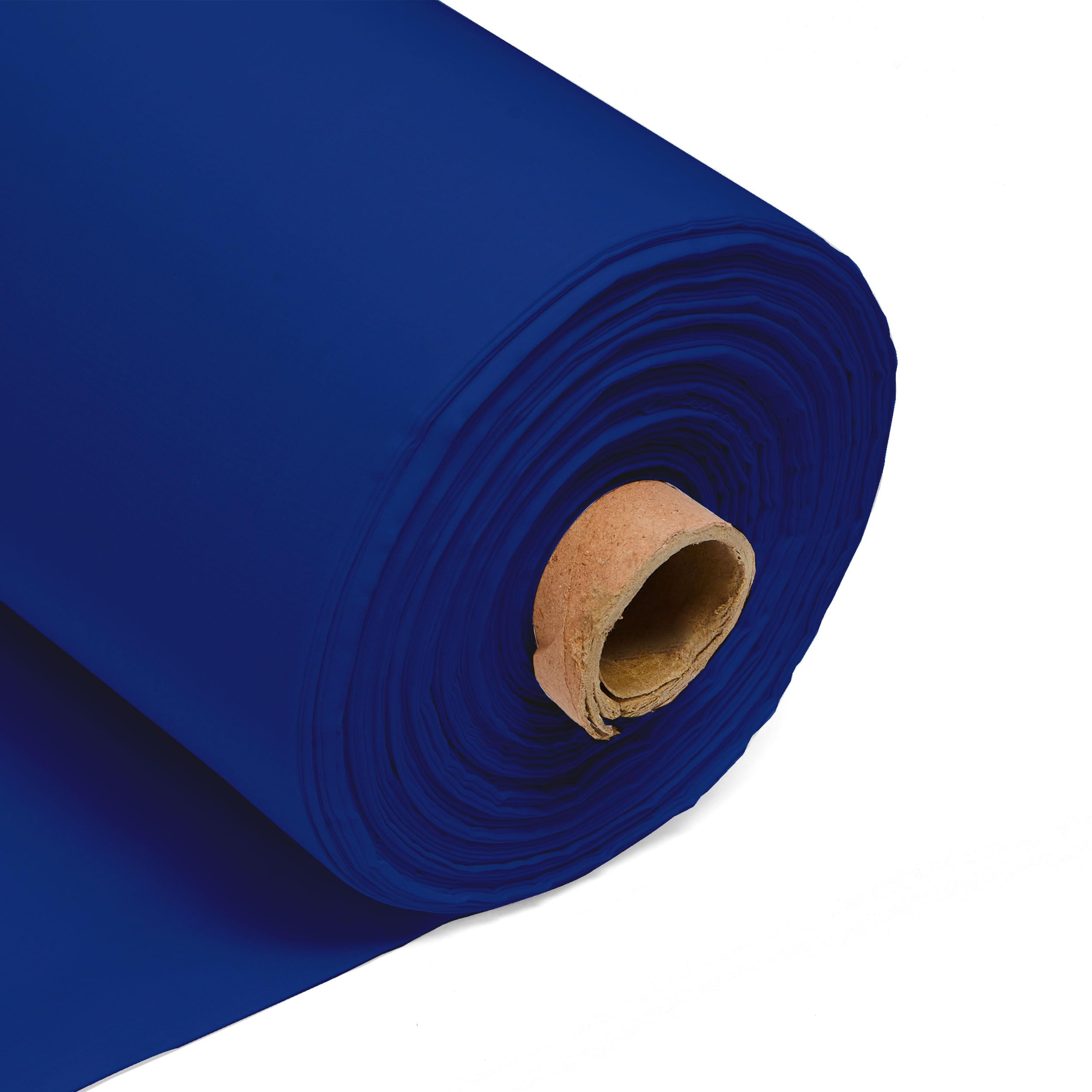 100% Cotton Fabric 60 Inch 150cm Wide 150GSM Material for Sewing, Dressmaking, Quilting, Curtain Linings, Pillowcases & Totes Fabric by The Half Metre by Discount Fabrics LTD(Royal Blue, 10m)