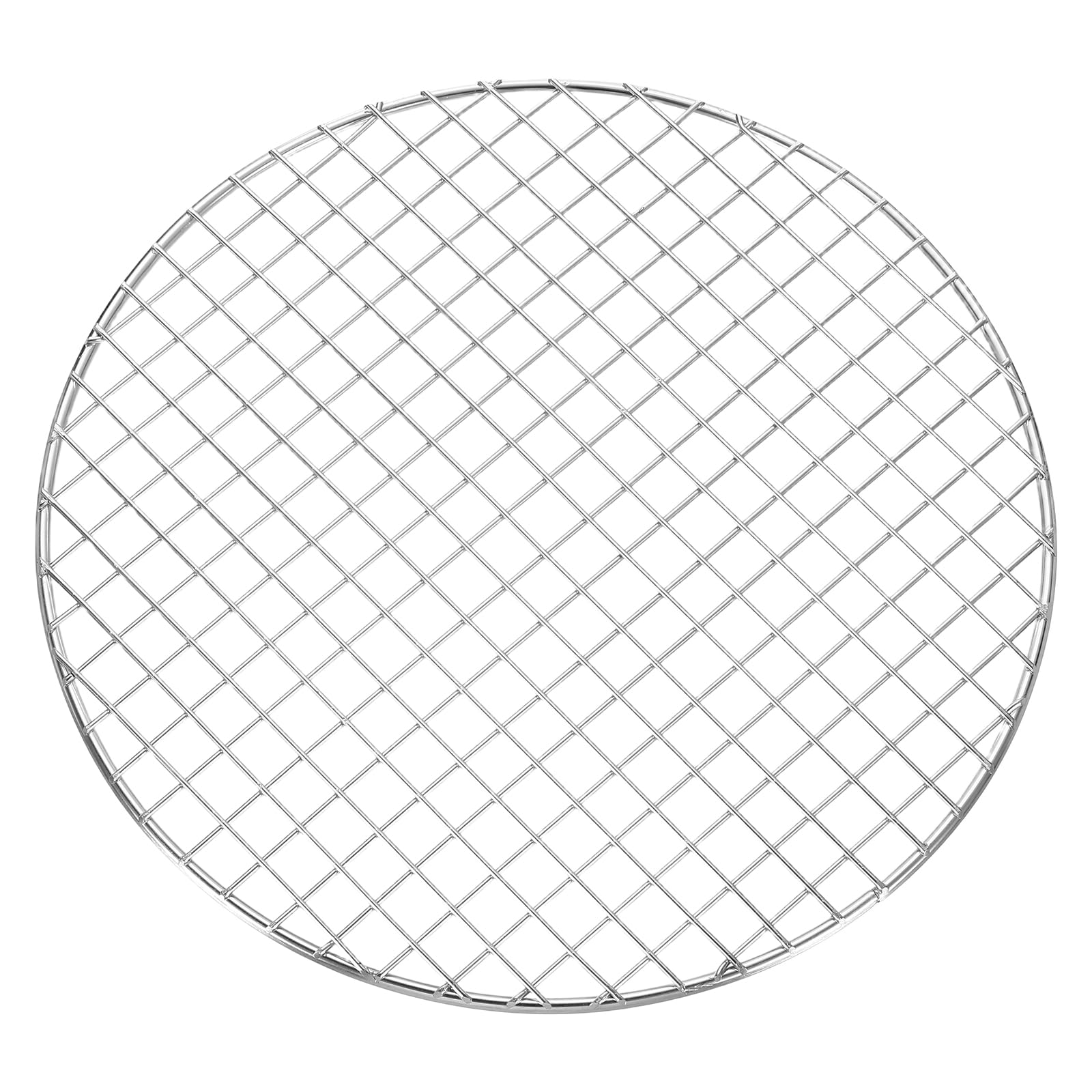 Rejilla redonda de acero inoxidable uxcell de alta resistencia y acabado plateado para cocina