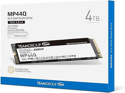 Miniatura 6 de TEAMGROUP TM8FFD004T0C101 - Unidad de estado sólido SSD interno MP44Q de 4 TB, caché SLC, Gen 4x4, M.2 2280, PCIe 4.0, NVMe, laptop, computadora,