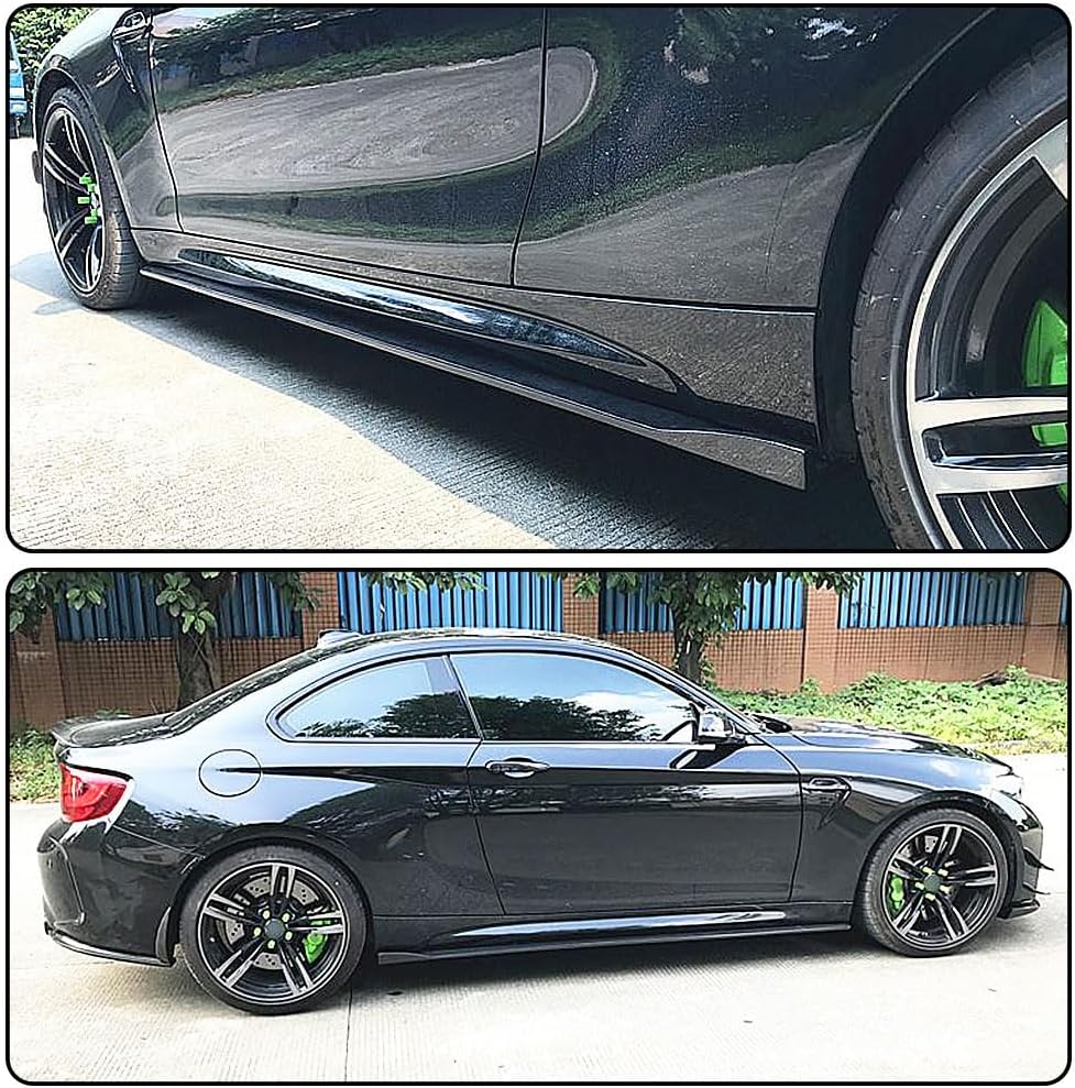 Carbon Fiber Side Skirts for BMW 2 Series F87 M2 Coupe 2016-2020 Under Door Rocker Panels Valance Extension Lip Factory Outlet