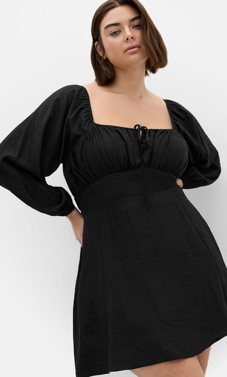 City Chic Women's Plus Size Dress - Abbie Long Sleeve Mini - Image 4