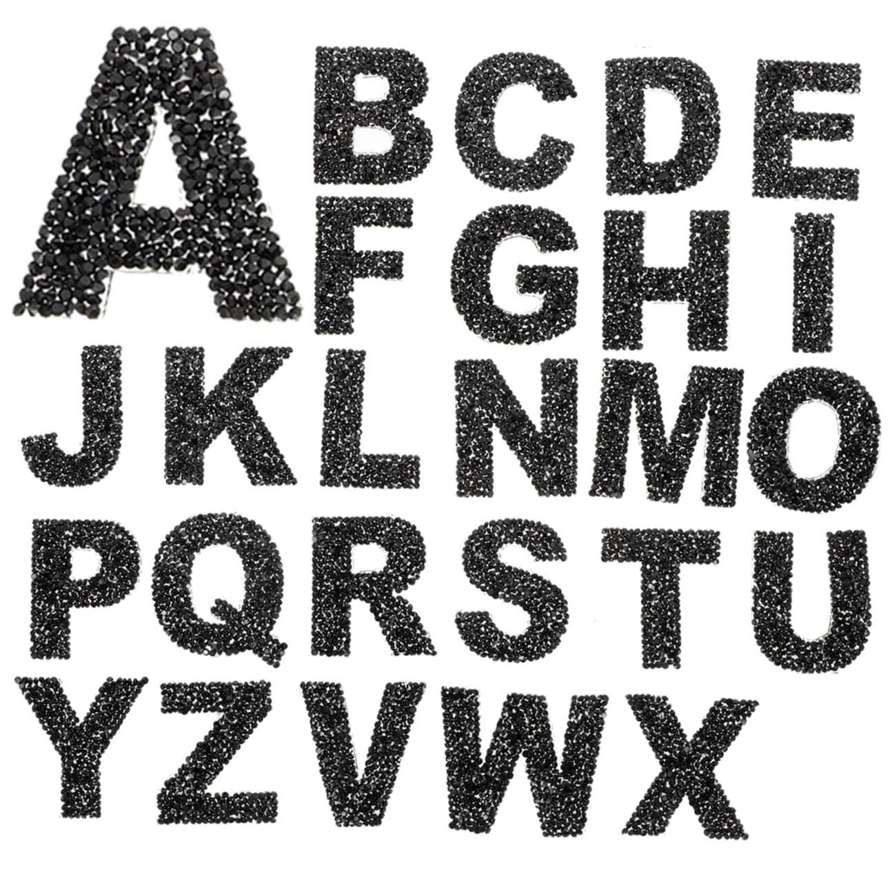 EXCEART 78piezas De Rhinestone Brillantes Para Planchar Stickers De Autoadhesivos Para Ropa Bolsos y Manualidades Apliques Decorativos Para