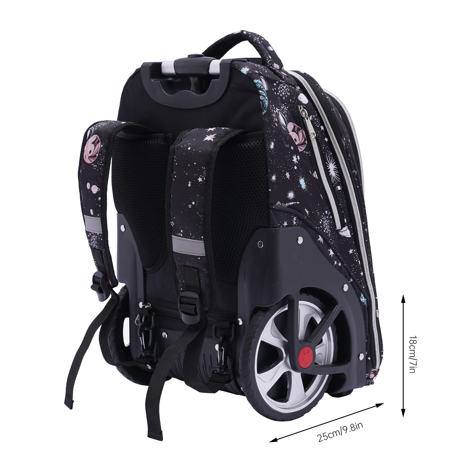 Trolley da viaggio con ruote a 2 ruote, trolley da lavoro, per computer portatile, bagaglio a mano, zaino semplice, 33 x 25 x 49 cm, Tipo 2: grigio, Business
