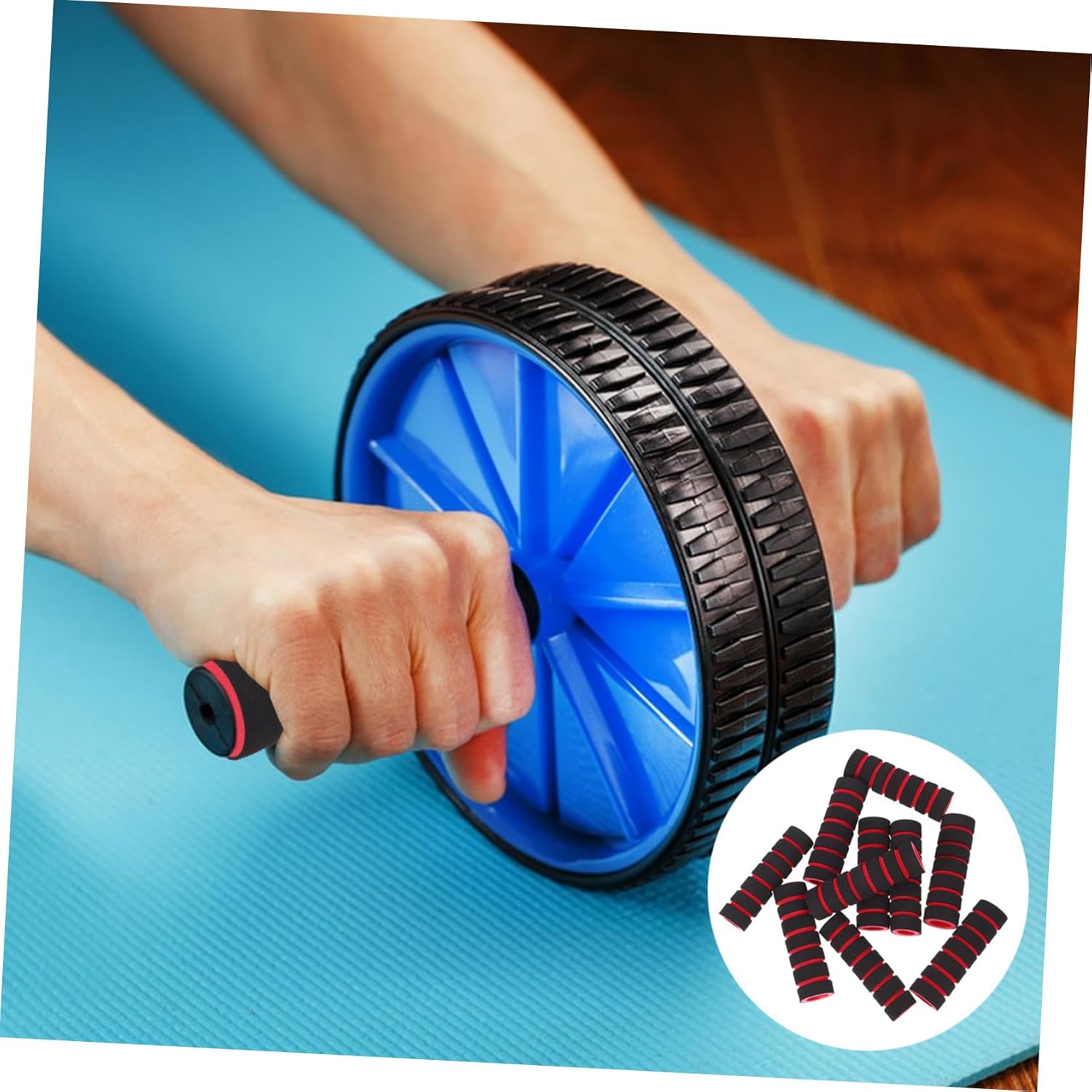 BESPORTBLE 40pcs Gym Equipment Foot Pads Leg Extension Machine Covers Sponge Roller for Legs Ab Training Machine Sleeve
