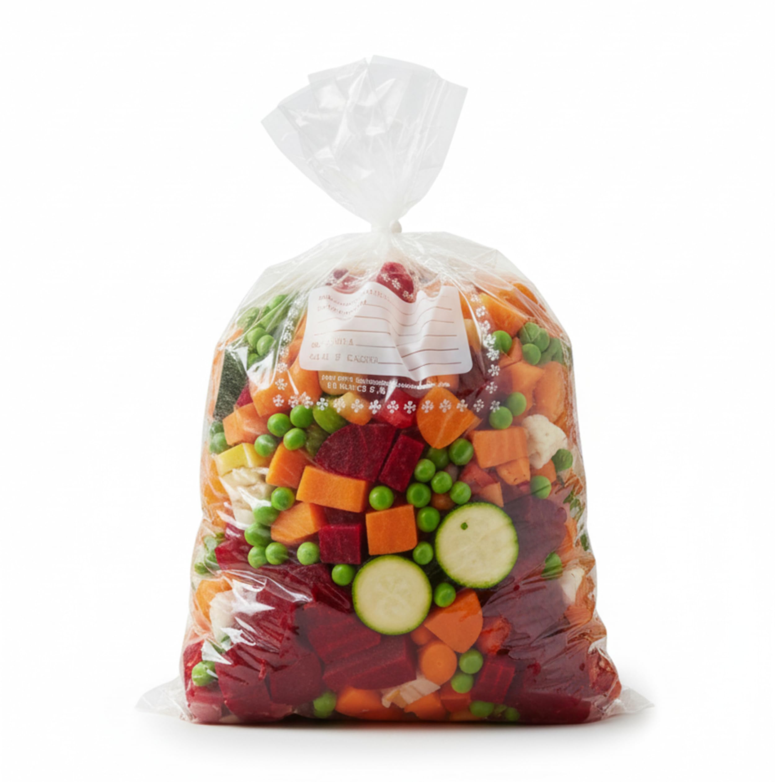 FRIO 90 Sacchetti Gelo Misura Media 23x32 cm | Confezione Risparmio per Alimenti, Freezer e Cucina | Buste Congelatore con Laccetti ed Etichetta | Antistrappo e Resistenti, Maxi Scorta