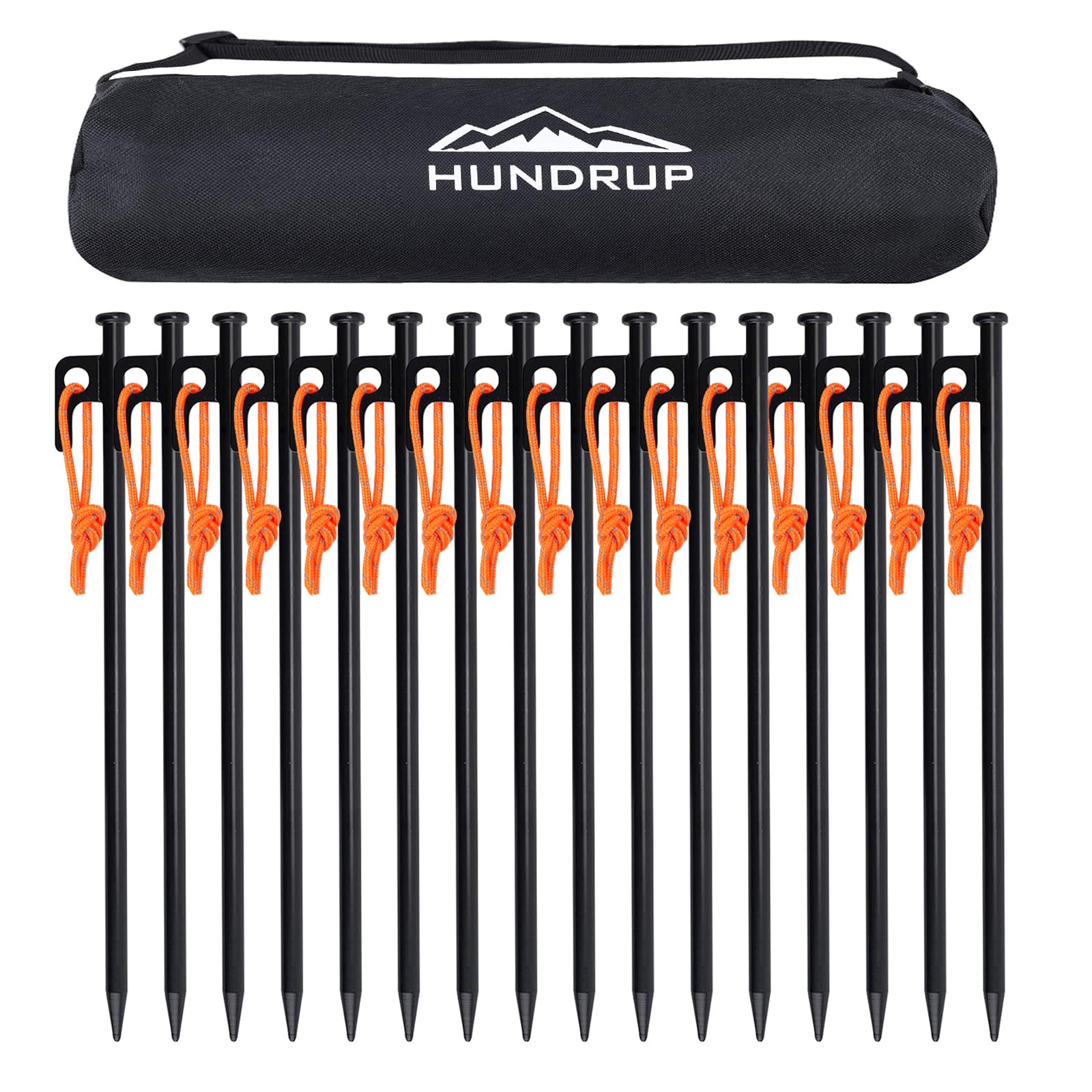 Amazon | HUNDRUP【強化版】 ペグ 20cm/25cm/30cm/40cm 10本/16本