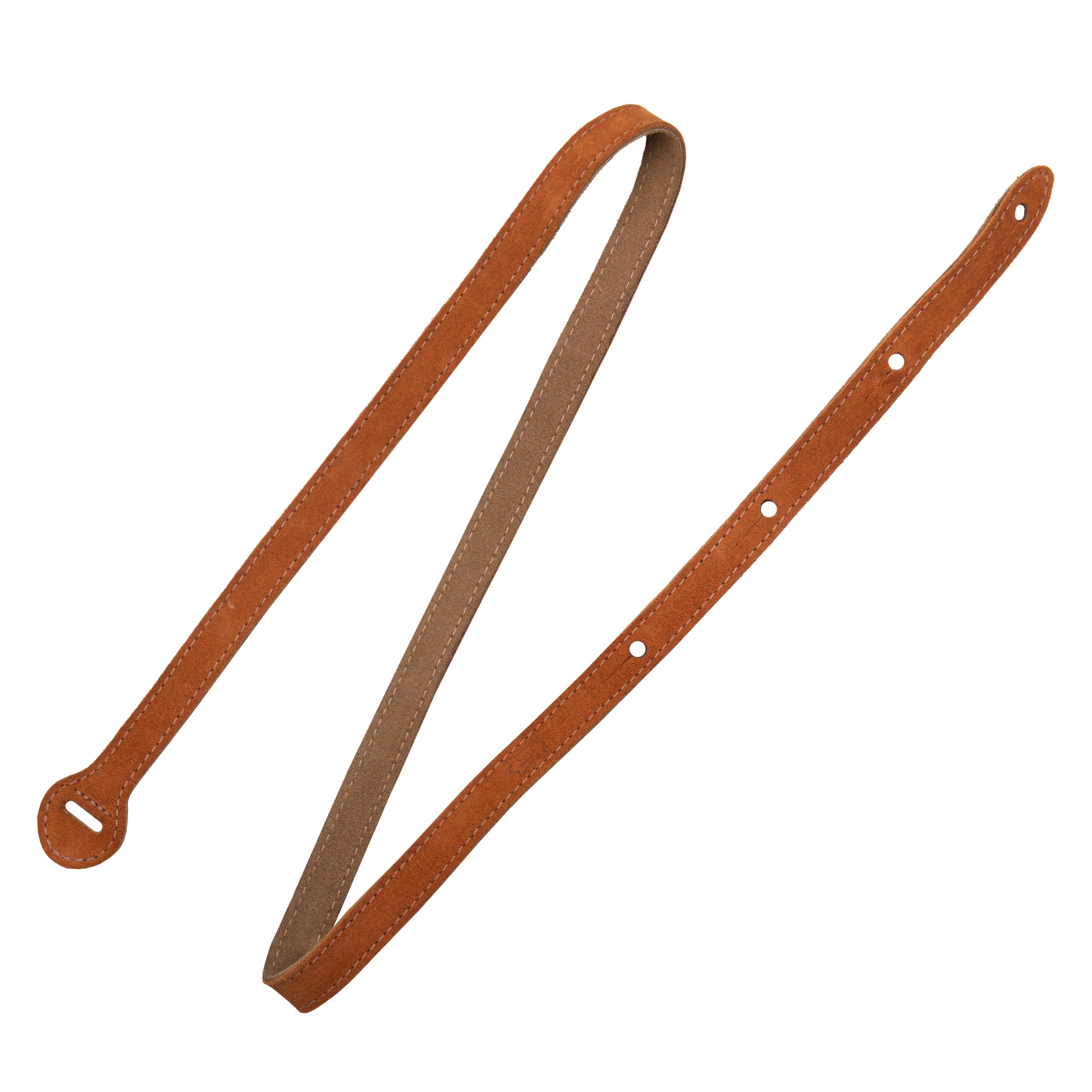 Levy's Leathers Ms19-brn Suede Leather Mandolin Strap - Brown