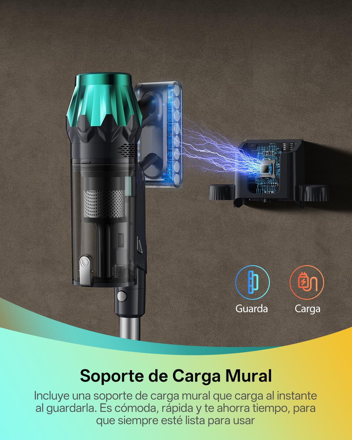 Vexilar V15Max Aspiradora sin Cable 65KPa/60 Min/1,5L, Aspiradora Inalámbrica con Fregona, Antienredos, Fácil Limpieza,Tendencias de Moda, Aspirador Escoba Vertical para Suelos/Alfombras/Pelos/Coche