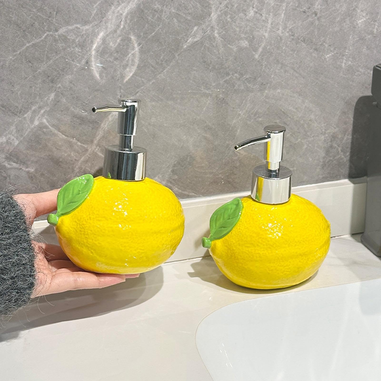 Bouteilles De Savon Liquide avec Pompe - Conteneur De Liquide en Céramique Anti-Fuites,Conteneur De Savon pour Les Mains - pour Amis Femmes Voyage Camping Salle De Bain Cuisine Intérieur