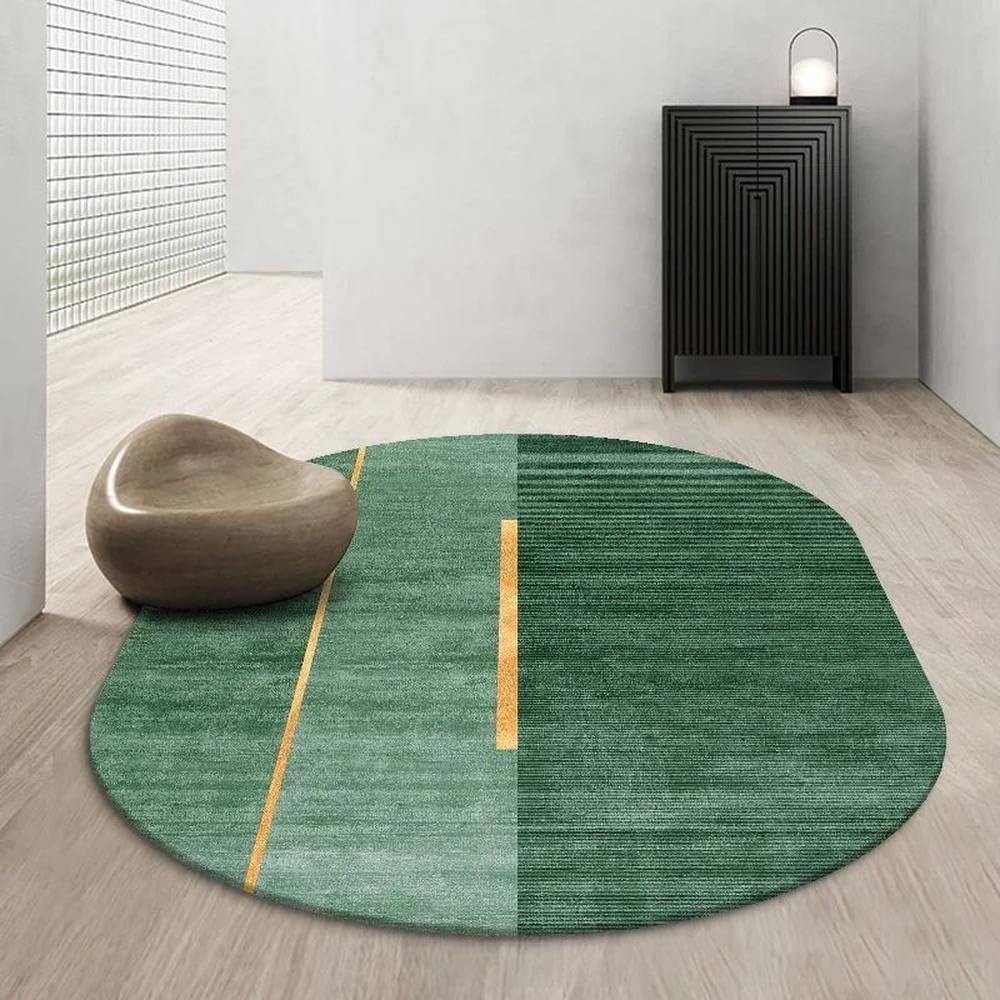 Tapis de sol pour la maison ovale gris grand format 100x200 cm flanelle de salon