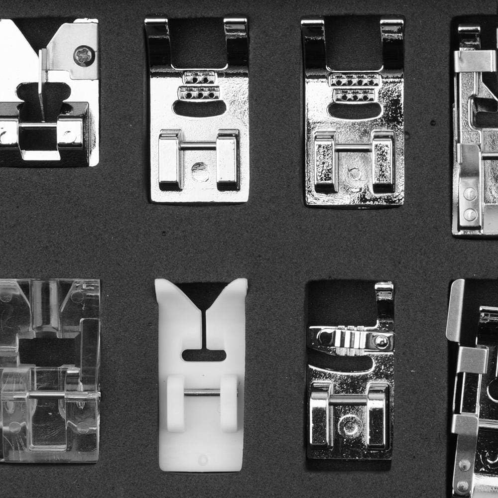 YEQIN Domestic Sewing Foot Presser Feet Set for Singer, Brother, Janome,Kenmore, Babylock,Elna,Toyota,New Home,Simplicity and Low Shank Sewing Machines (32 PCS (Style2))