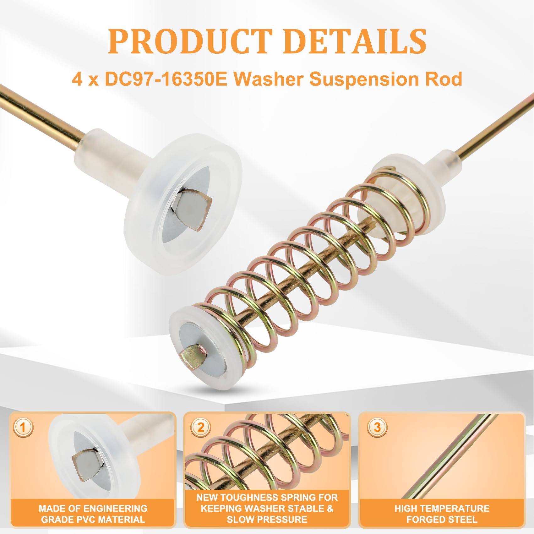 Kit de tige de suspension pour lave-DC97-16350U pièce de rechange pour machine à
