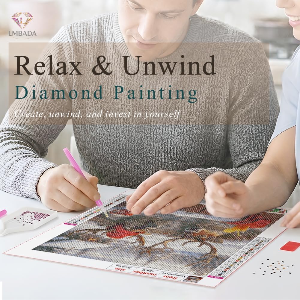 LMBADA Diamond Art Kits for Adults Deer, Humorous Diamond Painting 12x12 in image 2