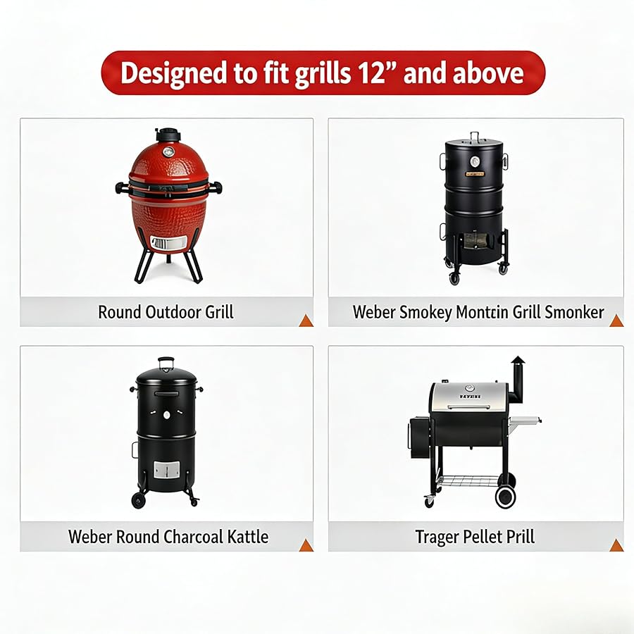 Zntezed 12-Inch Rib Rack for Smoking and Grilling, Stainless Steel Nonstick Rib Holder for Smoker Grill, Vertical BBQ Rack Holds up to 4 Back Ribs, Fits Gas Charcoal Pellet Grills, Black - image 6