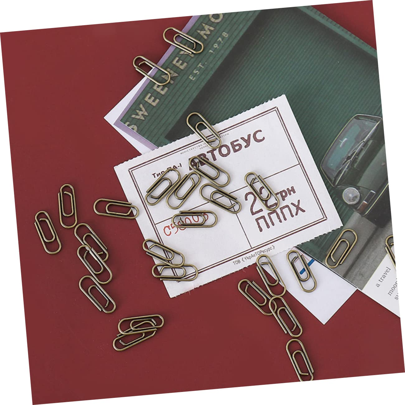 SHINEOFI 500pezzi Graffette Metalliche Retro Per Ufficio e Scuola Clip Per Documenti Multiuso Struttura Robusta e Affidabile Facili Da Usare
