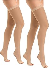 Relaxsan Antitrombus M0370A Open Toe Hold Up Stockings for Antiembolism K1 Graduated Compression 18-23 mmHg