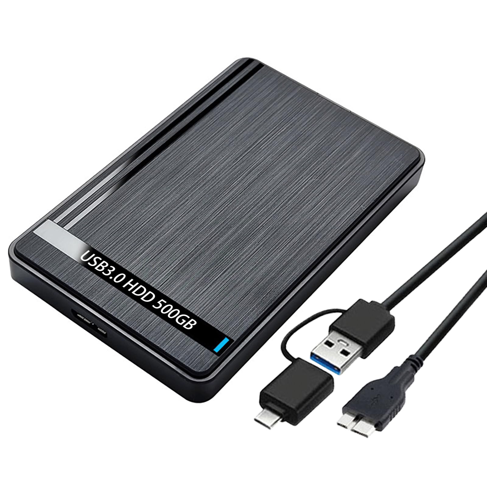Amazon | BIGBIGER 500G USB3.0 Type C HDD 2in1外付け ハードディスク