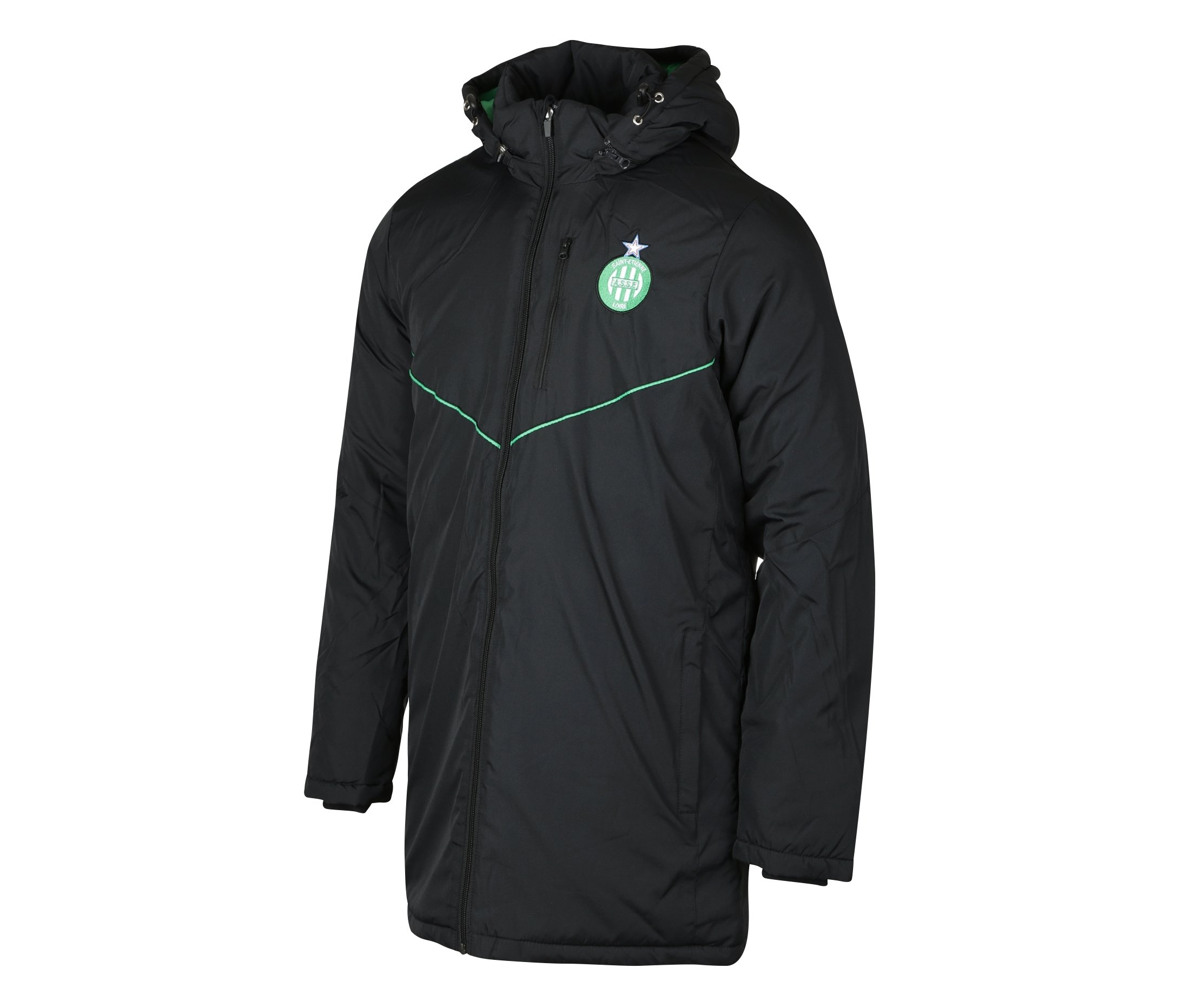 Parka AS Saint-Étienne ASSE - Officiel Collection Homme, Polyester, Veste Supporter Stéphanoise