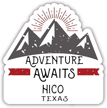 Hico Texas Souvenir 4 Inch Vinyl Decal Sticker