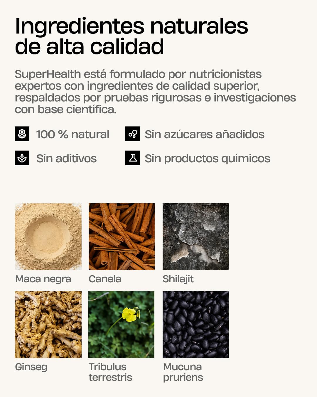 Testosterona Hombre (Para 30 Días) Suplemento Natural con Tribulus, Maca y Ginseng – Aumento Testosterona, Energía y Fuerza – Mejora Rendimiento, Vitalidad y Ánimo – Vegano, Sin Gluten