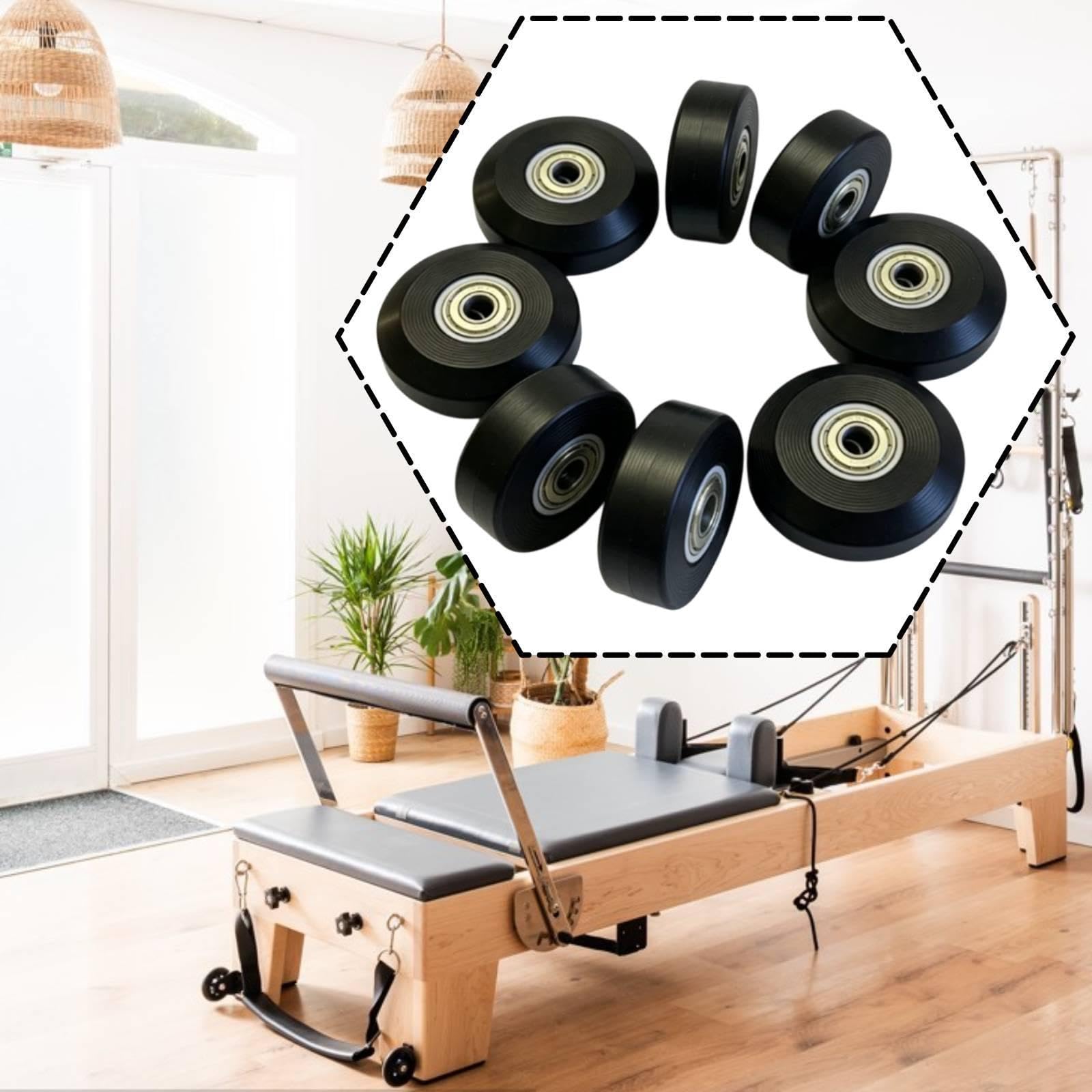 Ruote per Pilates Reformer, Sostituzione Diretta dei Componenti, 58 Mm, Resistenti all'Usura, per Uso Domestico, Ricambio per Il Nucleo del Pilate