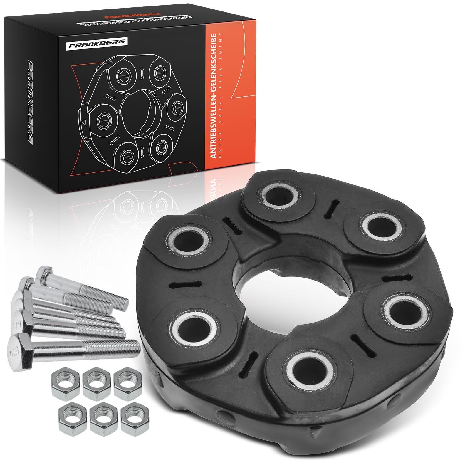 Frankberg Gelenkscheibe Hardyscheibe Kompatibel mit 1er 2004-2013 3er 1998-2013 X1 2009-2015 X3 2014-2017 X5 2000-2015 Z4 Roadster 2004-2017 Replace# 26111209168