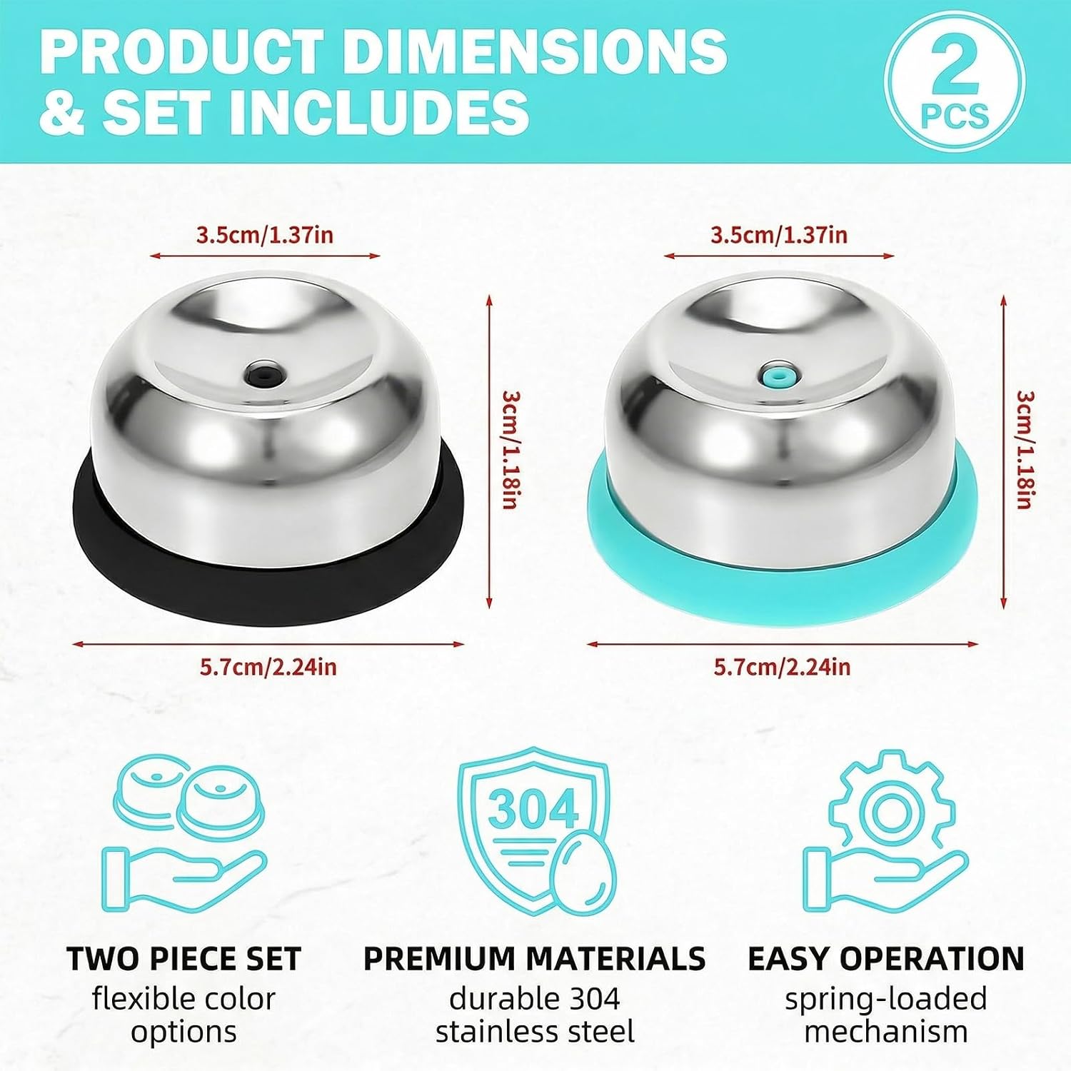 Egg Piercer 2PCS Stainless Anti-Burst