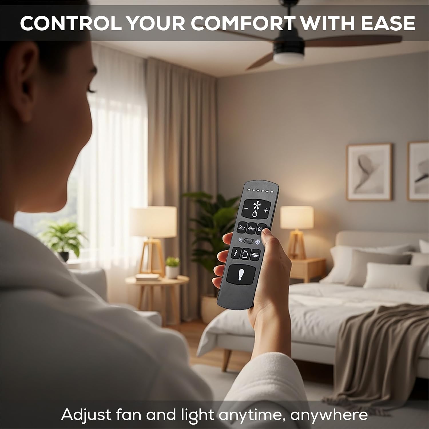 TRD050G1M Ceiling Fan Remote Control TR292A KUJCE10612 2AQZU-18053 for Harbor Breeze Ceiling Fans