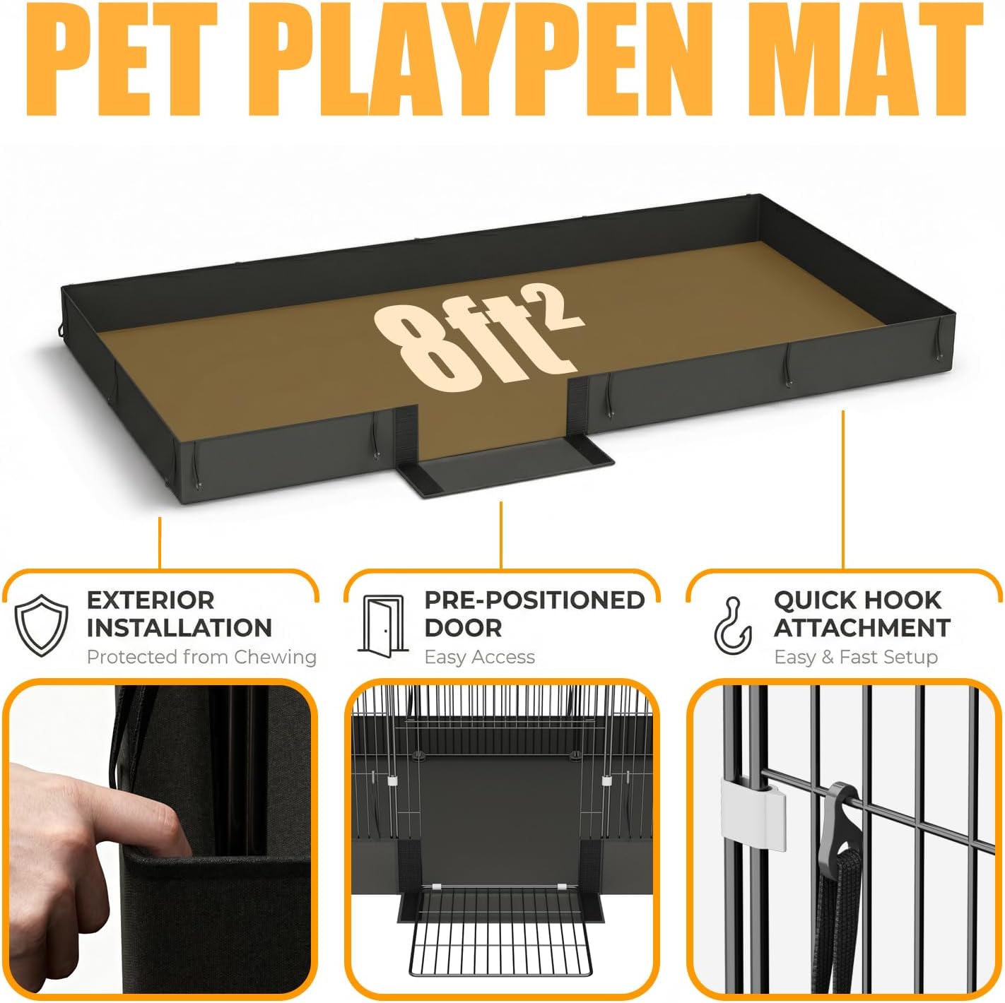 20 Planes Guinea Pig Cages Enclosed Hamster Cage with Door & Waterproof Liner, Expandable Cage for Guinea Pigs, Metal Wire Yard Fence Rabbit Cage
