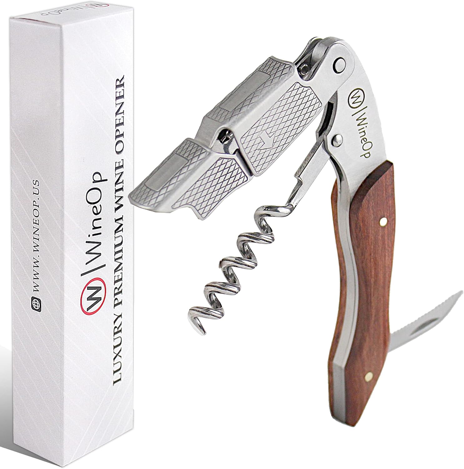 WineOp Professional Wine Key Luxury Double Hinged Waiter