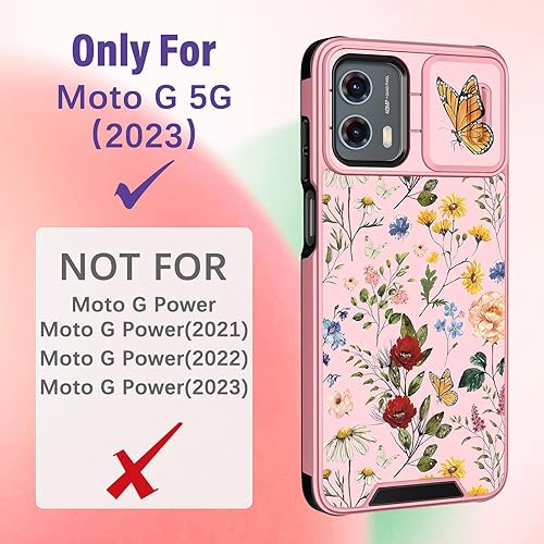 Miniatura 2 de Funda 2 en 1 para Moto G Stylus 5G 2023 para mujeres, funda de teléfono para niñas, diseño único con funda para cámara y soporte de anillo para Moto