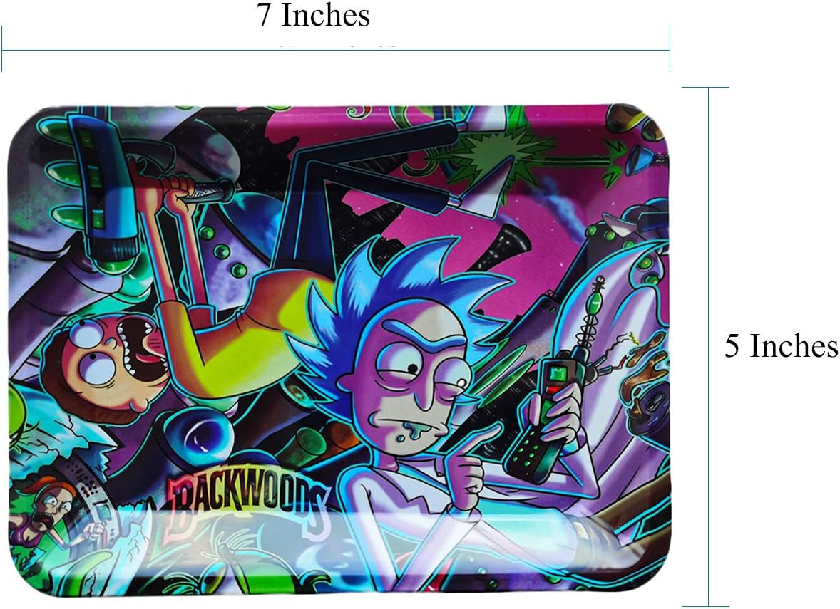 Metal Rolling Tray Durable Art Scroll Tray Amazing Rk and Mty