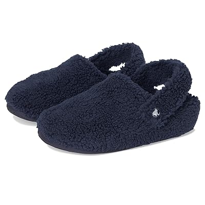 Crocs Kids Classic Cozzzy Slippers (Little Kid/Big Kid) Kids Shoes Navy