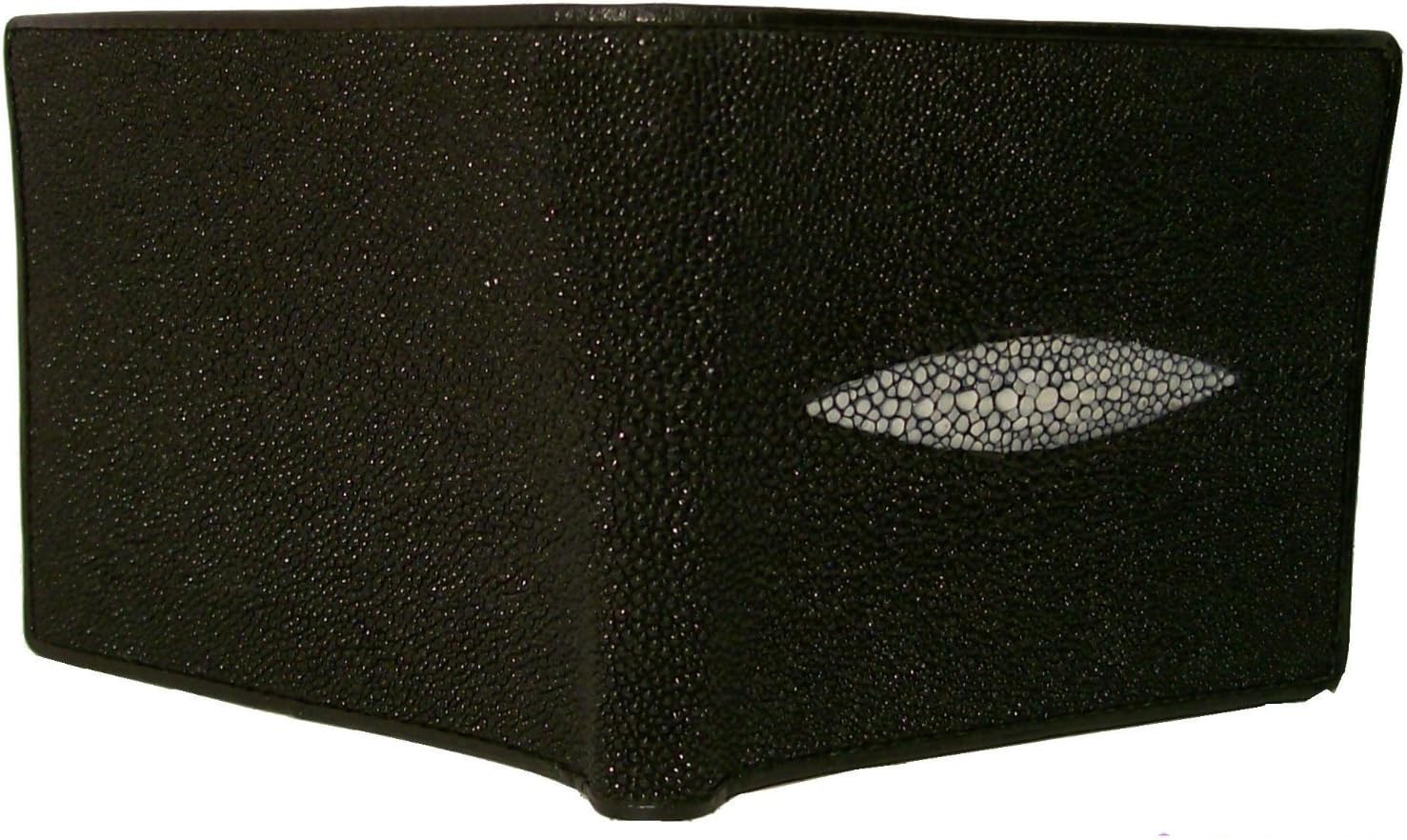 Black Authentic Thailand Stingray Men's Bi-fold Wallet