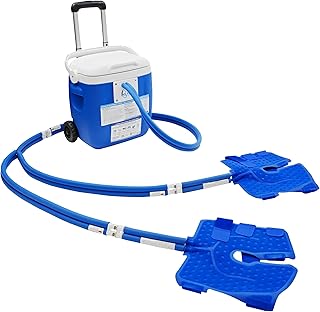Polar Active Ice 3.0 Cold Therapy Ice Machine System with Programmable Timer, Two Knee and Joint Compression Pads, Lightweight 16 Quart Cooler, Quiet Pump, Strong Cryotherapy Pain Relief Treatment