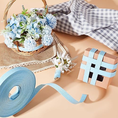 Miniatura 10 de OLYCRAFT Bastón de tejido de papel de 21 yardas, caña de ratán de papel de 58 pulgadas, 12 capas de fibra para hacer tejido de ratán, tejido de