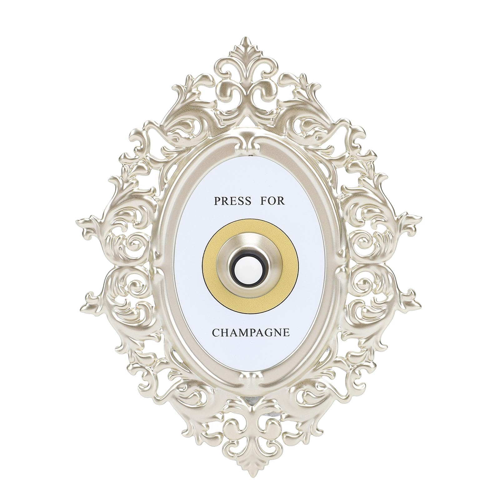 Botón de champán retro de metal para dar un toque elegante a tus celebraciones en casa
