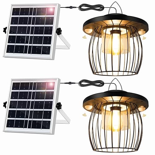 Auzev Shed Light Solar Powered Gazebo Lights Outdoor Solar Hanging