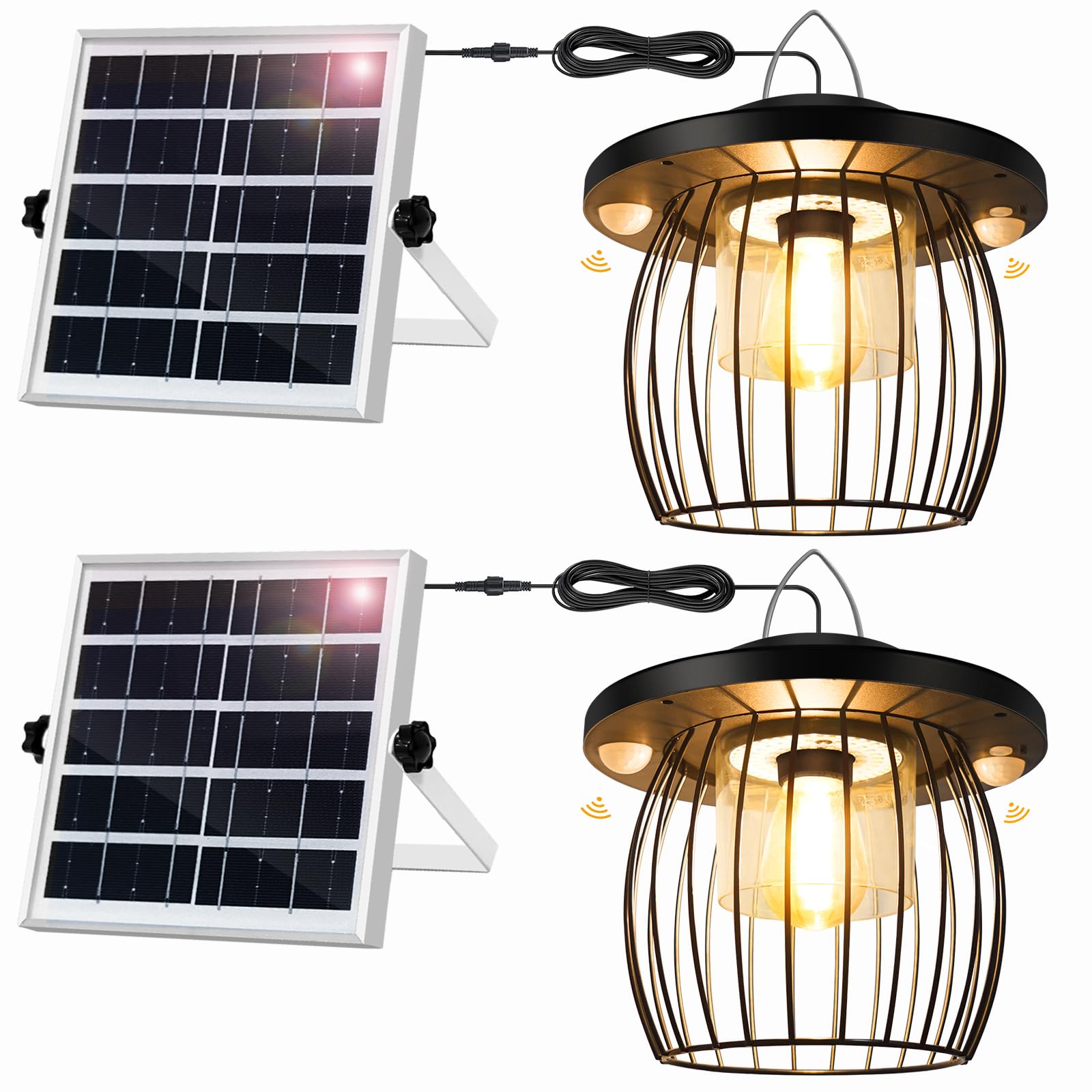 Auzev Shed Light Solar Powered Gazebo Lights Outdoor Solar Hanging