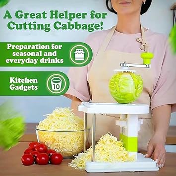 Multifunctional Cabbage Shredder and Slicer Machine, 2025 New Cabbage Slicer Shredder, Rallador De Repollo, Chopper Sauerkraut Cutter Coleslaw Graterc (1PC)